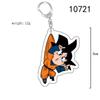 Dragon Ball Goku Acrylic Keychain - Double-Sided Cartoon Pendant Gift