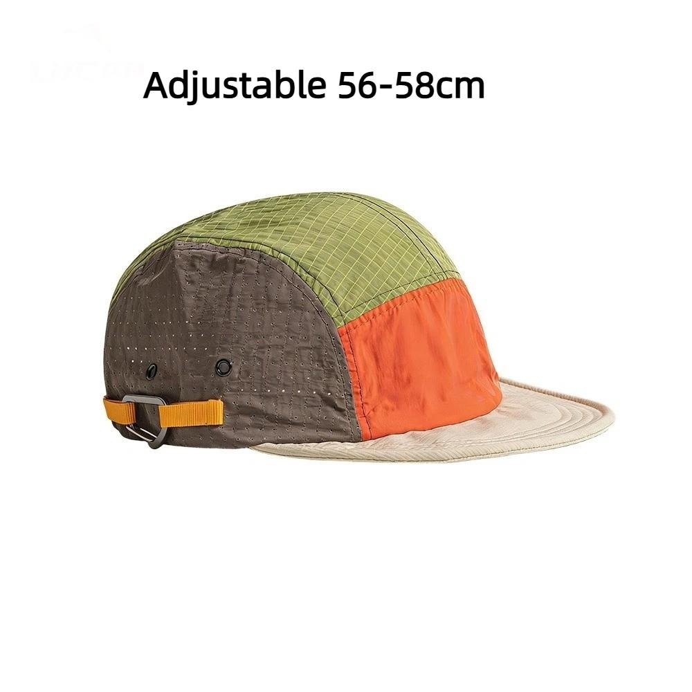 5-panel Men Baseball Caps Lightweight Breathable Quick Drying Cap Color Matching Sun Protection Duck Tongue Cap