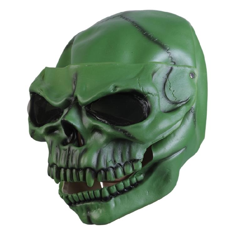 Washable Skull Skeleton Visor Adjustable Motorcycle Helmet Skull Mask Prank Prop