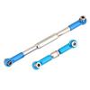 CNC Machining Aluminium Alloy Steering Linkage Rod Set for WPL 1608T RC Truck (Blue)