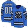 Custom Name Team Suits Gradient Graffiti Colorful Vintage Retro Breathable Pullover 3DPrint Casual V-Neck Hockey Jersey Shirts R