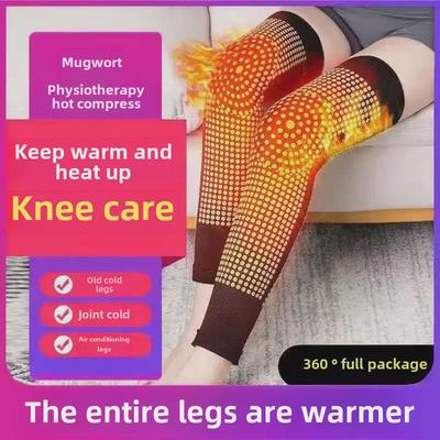 **Dwustronne elastyczne nakolanniki z matrycą punktową z piołunu na ciepło na każdą porę roku**