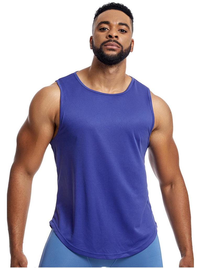 Pánská síťovaná prodyšná fitness vesta na léto, rychleschnoucí sportovní tílko na běh a basketbal, odolné proti potu, velká velikost.