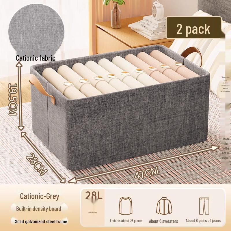 Faltbare Stoff-Schrankorganizer-Box für Kleidung und Hosen