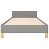 Vidaxl Bed Frame Without Mattress, Light Gray, 90X190 Cm, Upholstered In Fabric