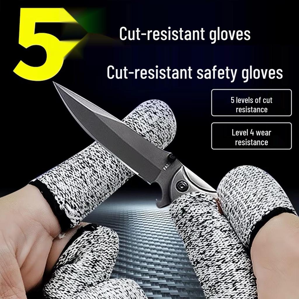 Level 5 Cut-Resistant Finger Sleeves: Universal Protection for Handcraft, Carving, Gardening, and Industrial Work