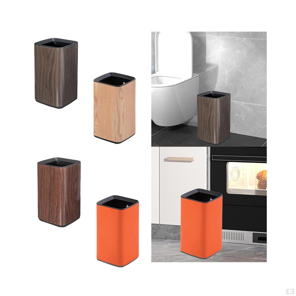 Modern Stainless Steel Garbage Can for Bedroom and Bathroom
