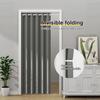 Full Blackout Waterproof Magnetic Door Curtain: No-Drill, Windproof, Soundproof, Invisible Folding Partition