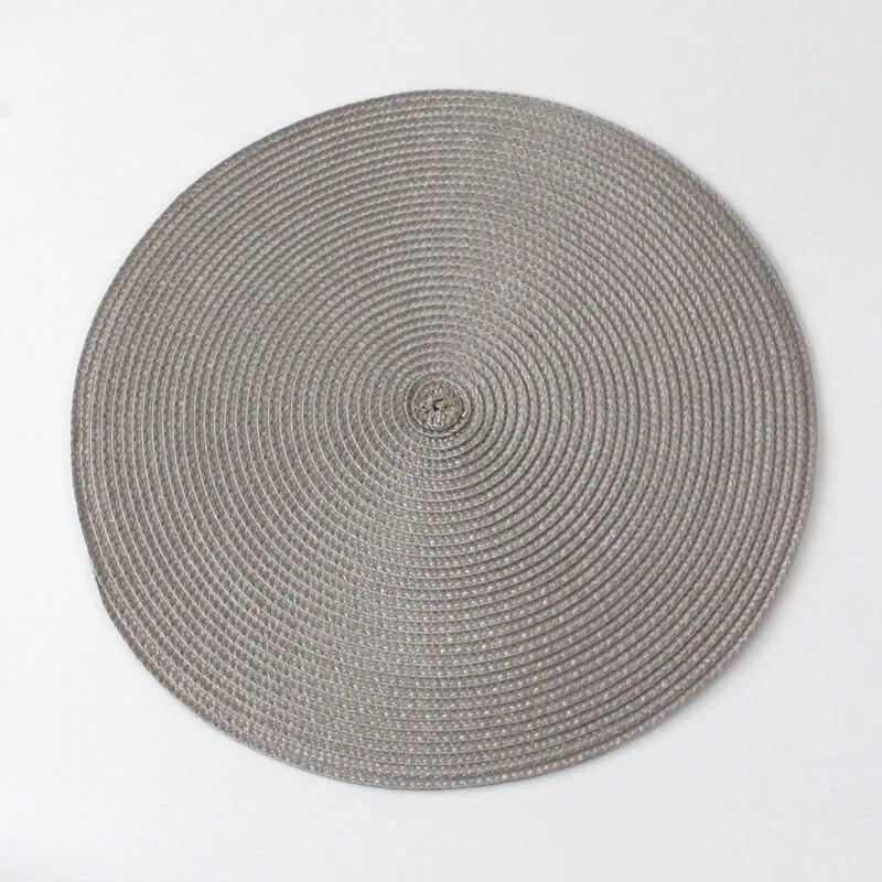 1 STÜCKE Runde Gewebte Rutschfeste Küche Tischset Rutschfeste Tisch Matte Küche Zubehör Dekoration Home Pad Coaster