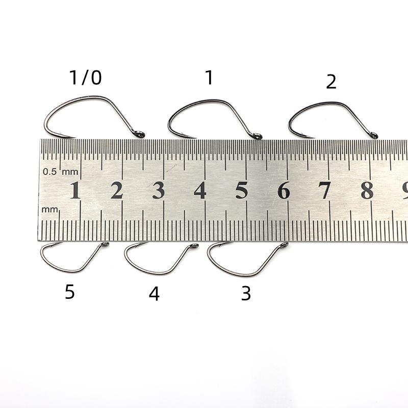 20pcs Fishing Hooks 7002 Titanium Alloy Wacky Rig Hook Weedless Worm Wide Gap Fishing Hooks For Bass Fishing Soft Worm