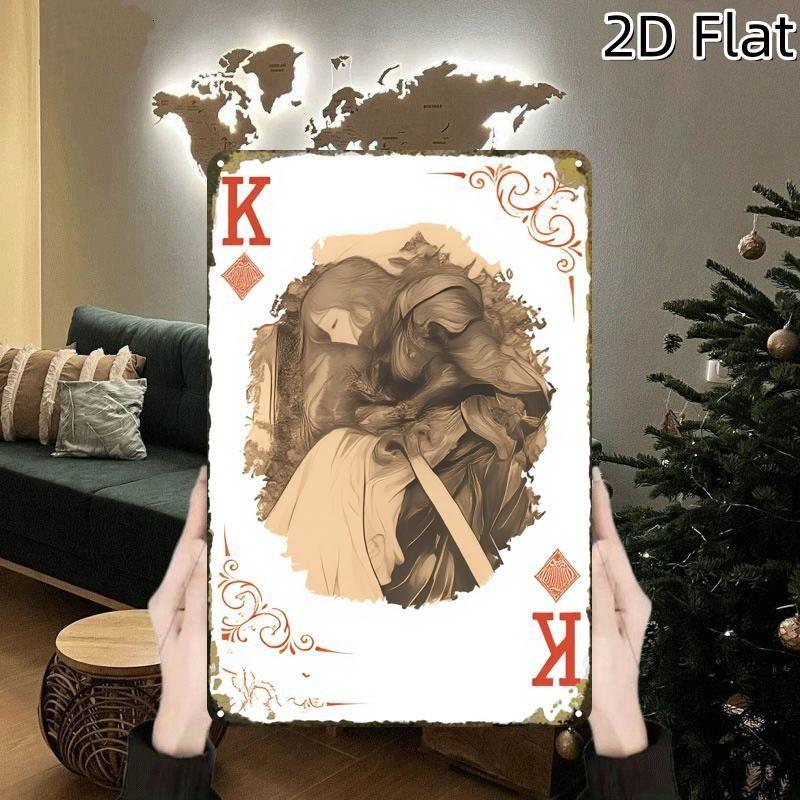 Playing Cards Poster Metal Sign 20x30cm Wall Art