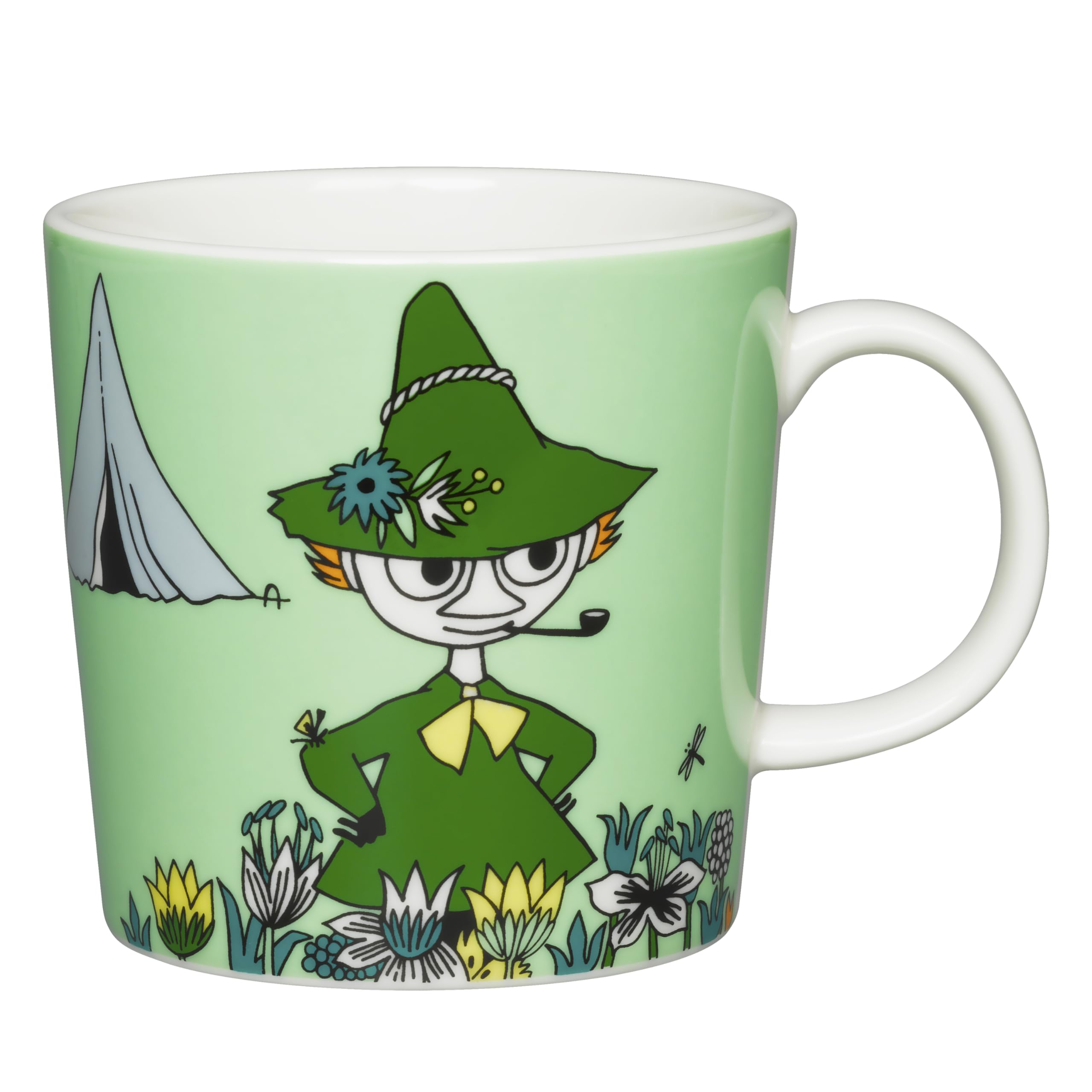 

Moomin by Arabia Classic Snufkin 1015561 [Officially Imported] Mug, 0.3L, зелёный