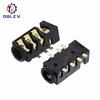 PJ-393 7Pin 3.5mm Audio Headphone Female Socket Jack Gold-Plated 7 Foot 4 Section DIP SMD SMT PJ393 Connector