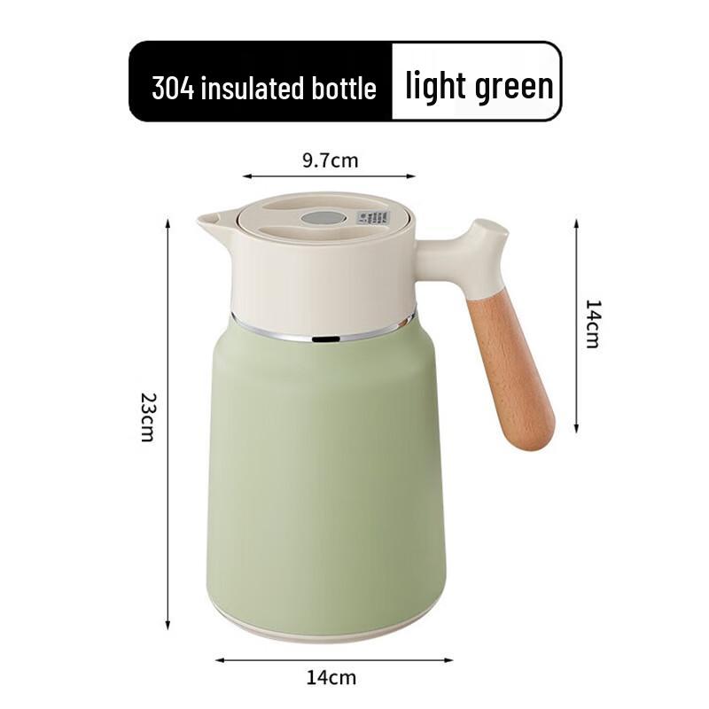 Shangqi 304 Stainless Steel Insulated Thermos with Wooden Handle
