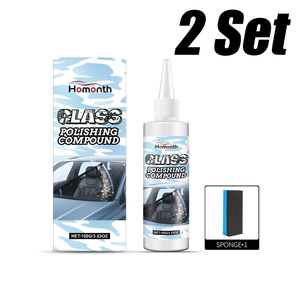 Car Glass Oil Film Remover Paste Auto glass Polishing Agent Removes Stains and Oil Film Clear Vision Car Oil Film Cleaning Paste