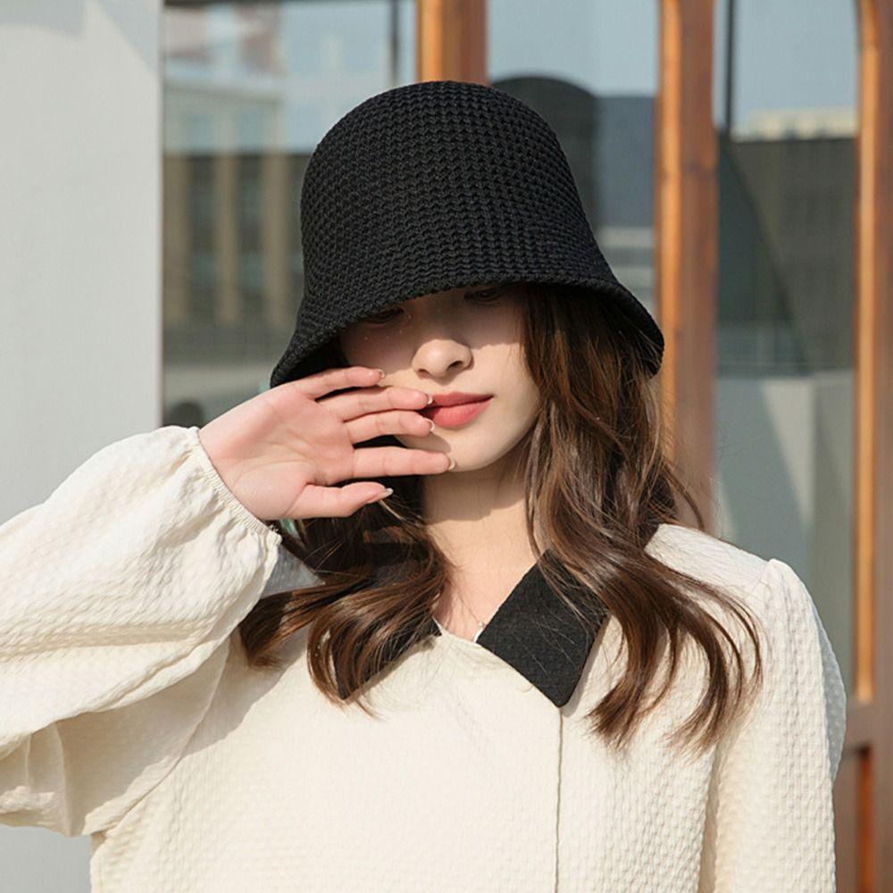Hollow Out Fisherman's Hat Breathable Sun Hat New Fashion Fisherman Cap  Spring Summer