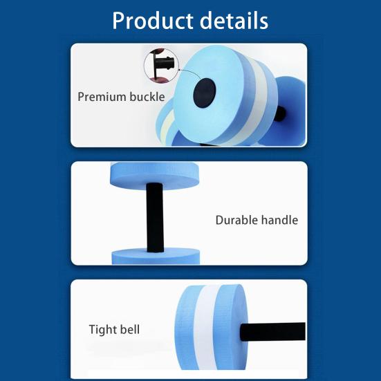 Water Dumbbell High Density EVA Foam Pool Weight Women Water Aerobic Weight Loss Floating Exercise Dumbbell Aqua Fitness Barbell