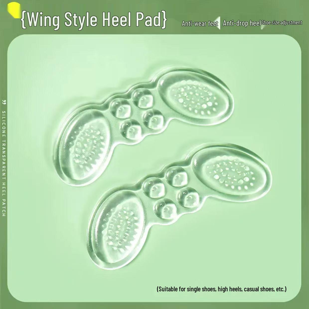 

Silicone Anti-Slip Transparent Heel Pads: Comfortable, Non-Adhesive, and Shoe-Safe Half Insoles.