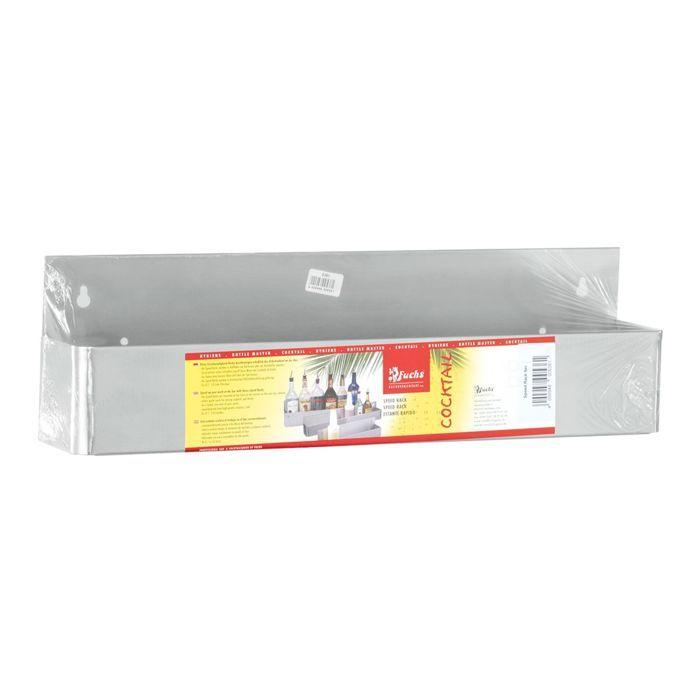 Porte-bouteille professionnel - ICH-ZAPFE.DE - Speed Rack - Acier inoxydable - 6 bouteilles - Accessoire de bar