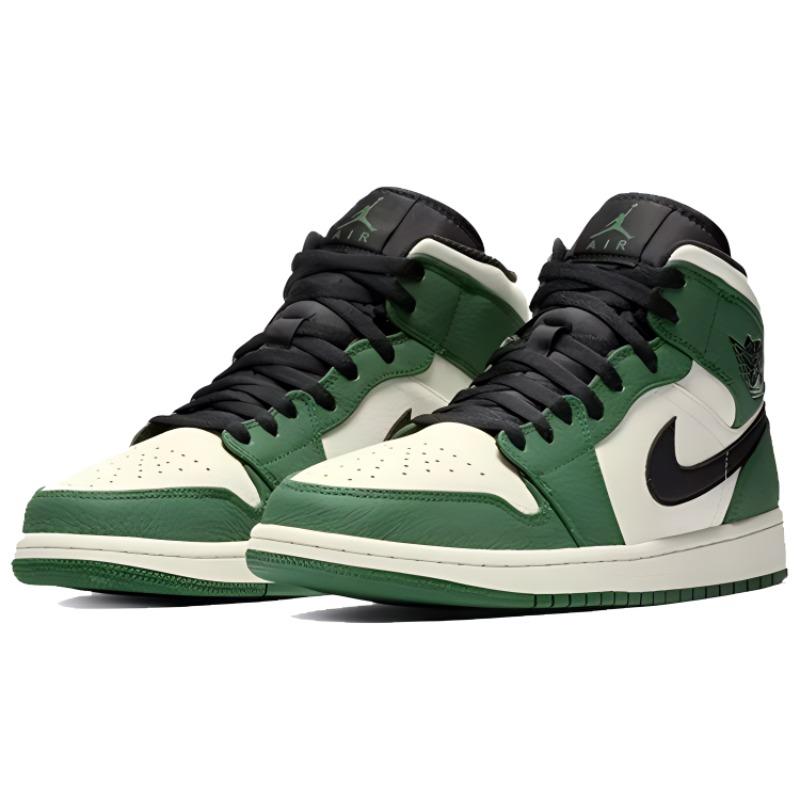 New JORDAN 1 Mid Pine Green 852542-301