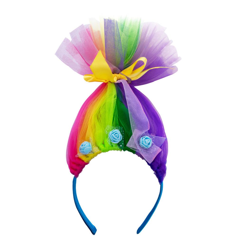 Trolls Poppy Headbands Cosplay Doll Headwear Hairbands Headwear Makeup Washing Face Hairbands Birthday Party