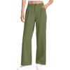 Girls High Waisted Versatile Color Casual Pants