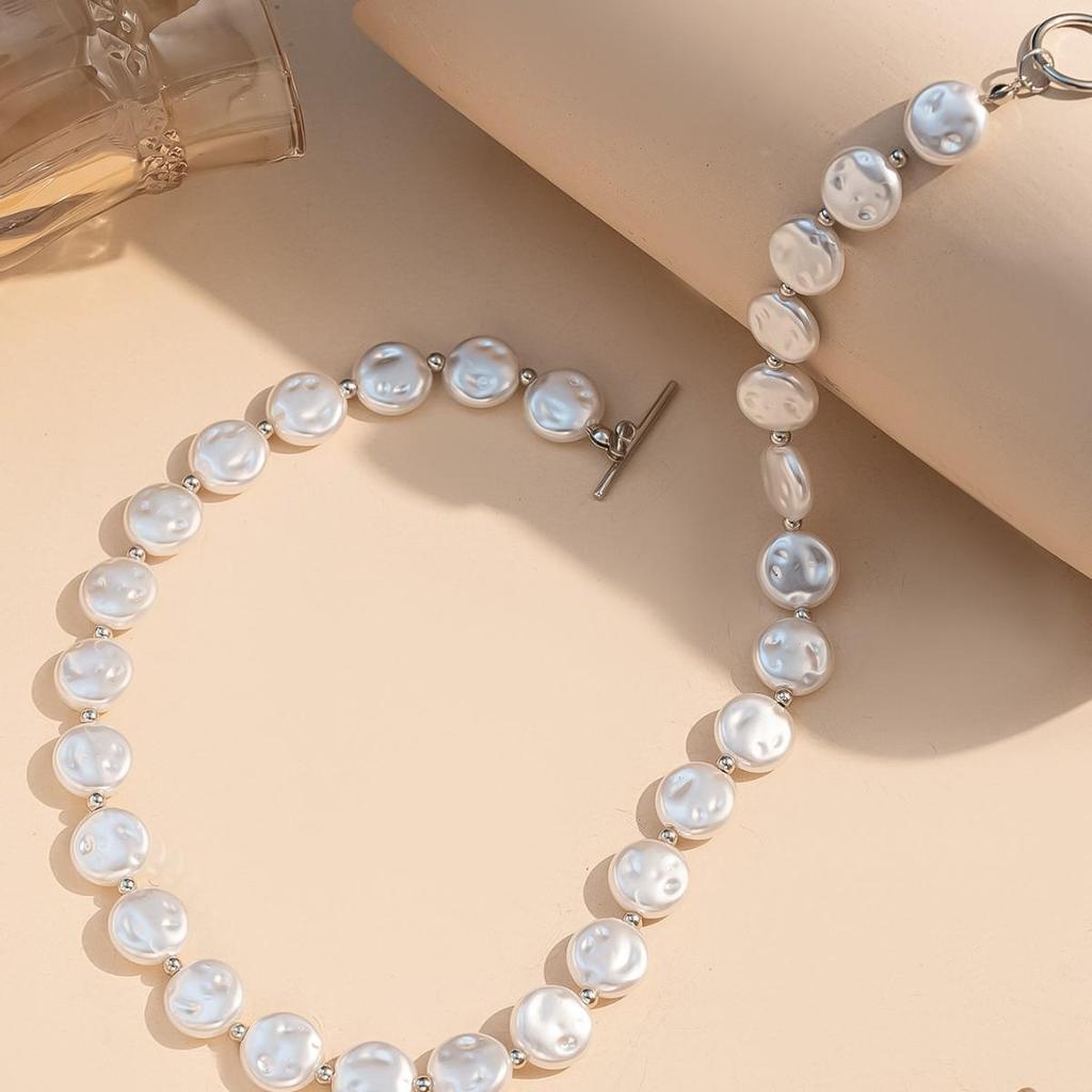 European Baroque Faux Pearl Tassel Necklace