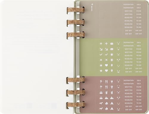 Moleskine 2026 Planner, January Start, 12-Month Spiral Academic Diary, Large Size (13cm x 21cm), Almond, DHSPP2912MWH3Y26