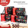 Acrylic Marker: Quick-Drying, Waterproof, Non-Bleeding, Soft Tip for Layering and DIY Painting