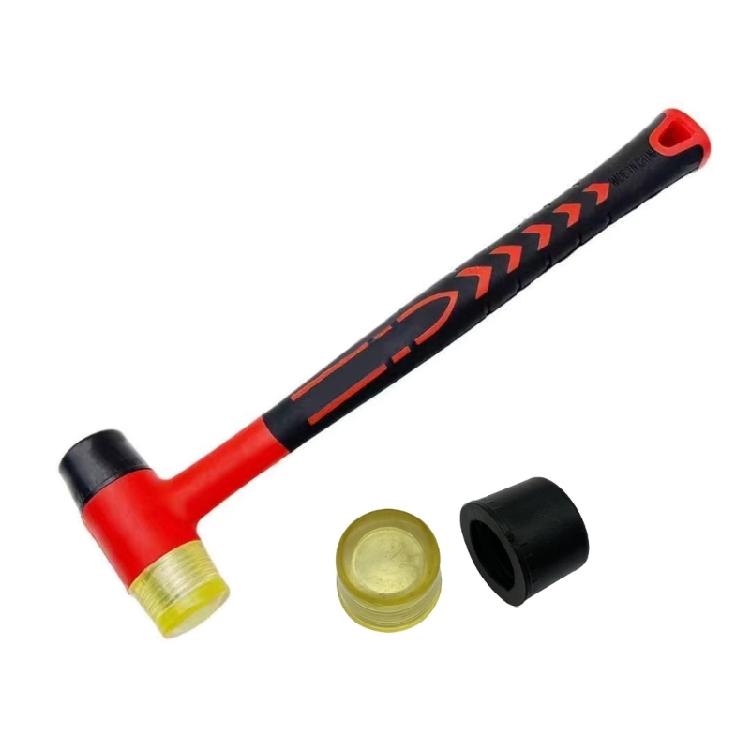 Heavy Duty Soft Mallet Rubber Hammer Double-Faced for Carpentry Home Improvement
