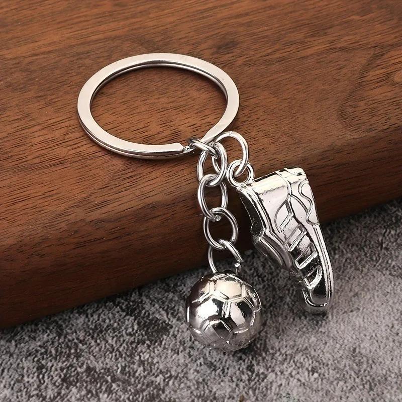 Voetbalwedstrijd Schoenen Sleutelhanger, Sportieve Stijl Schoen Hanger Souvenir Gouden Schoen Sleutelhanger Ornament Cadeau