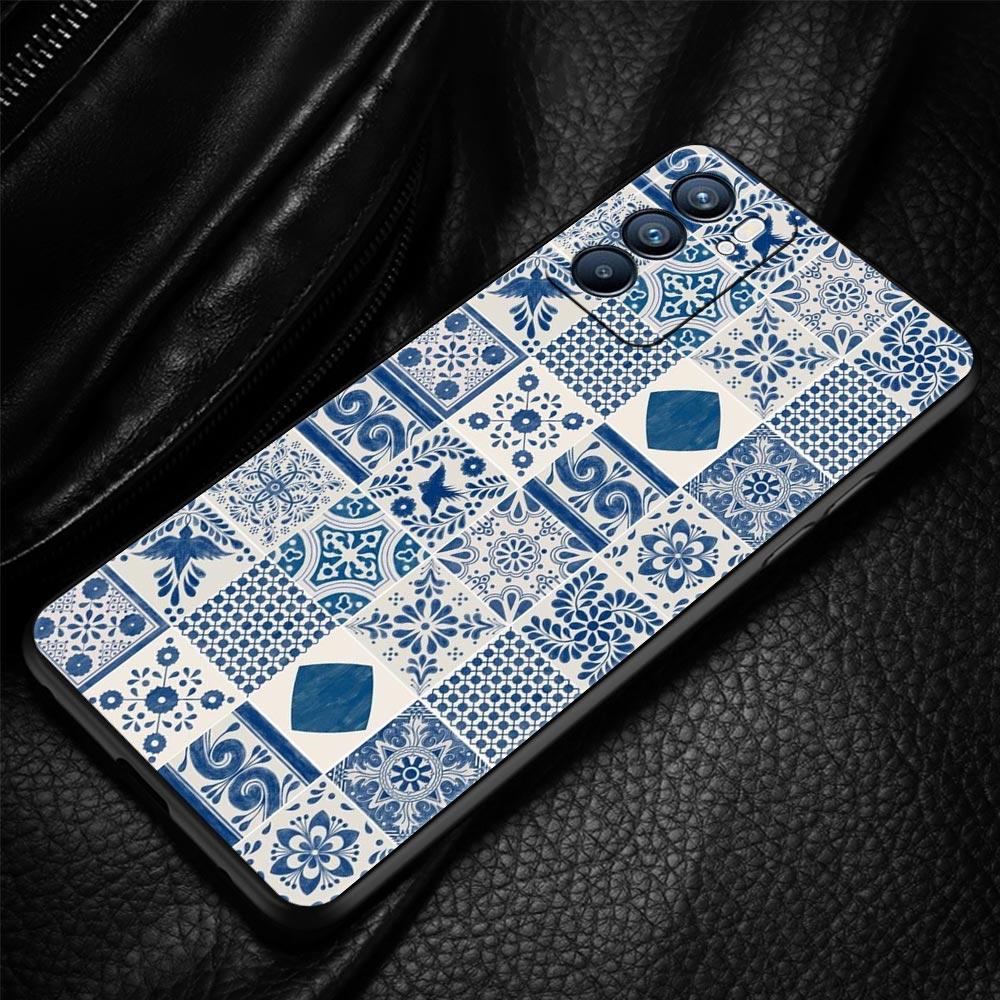 Mandala Flower Totem Case For Oppo Find X6 Pro X5 A54 A53 A52 A9 2020 A15 A95 A17 A16 A76 A74 A57 Reno7 Reno6 Pro Plus 5G Cover