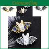 Cute Cartoon Bat Shaped Enamel Brooch Stylish Halloween Pin For Fun Costume Accessories