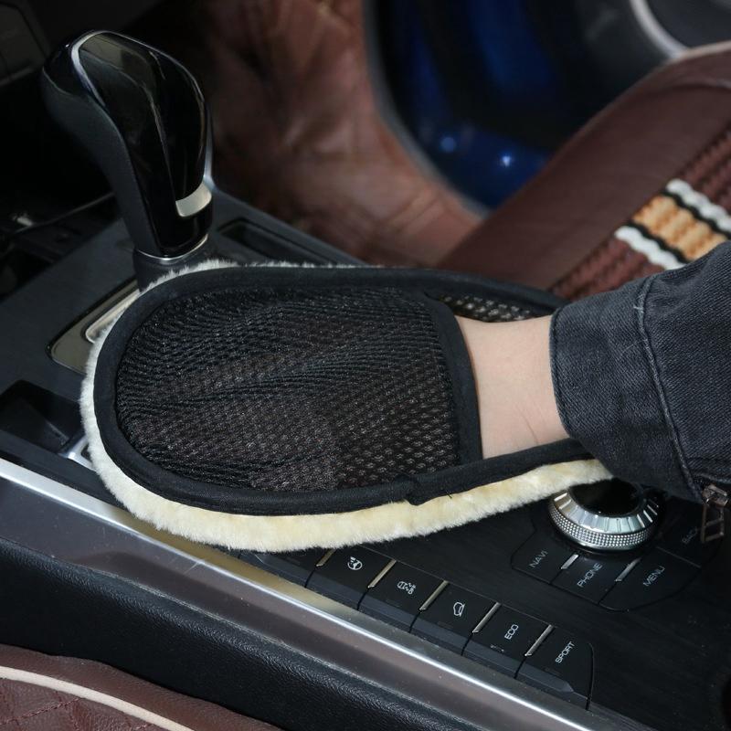 Car Cleaning Brush Cleaner Wool Soft Car Washing Gloves Cleaning Brush Motorcycle Washer Care Automotive Car Styling