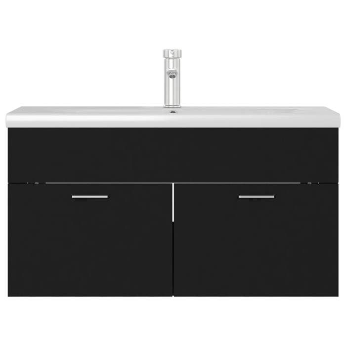 VidaXL Armoire d'Evier avec Lavabo Intégré Meuble de Rangement Placard de Salle de Bain Armoire de Rangement Toilette 3071289