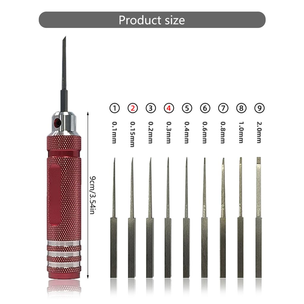 Model Scriber with 9 Blades for Modeling Hobby Resin Carved Scribe Line Cutting Tool Chisel with Storage Case