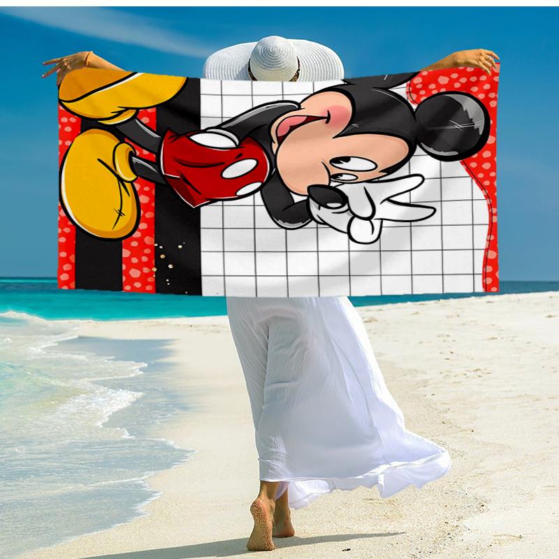 Ultra-Soft Beach Towel with Mickey Theme,Ideal for Pool - Camping, Diving - Perfect Travel Essential, Vibrant Beach Towel.