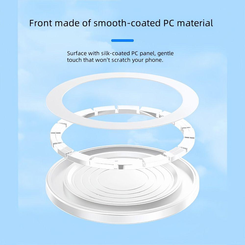 For Magsafe Hand-free Phone Holder Wall-mounted Adhesive Sticker Magnetic Bracket Compact Ultra-thin for Android/Apple