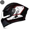 Orz-992-Motorcycle Helmet, Men's and Women's Open Face Helmet, Dual Mirror Motorcycle, Four Season Personalized Tail Wing