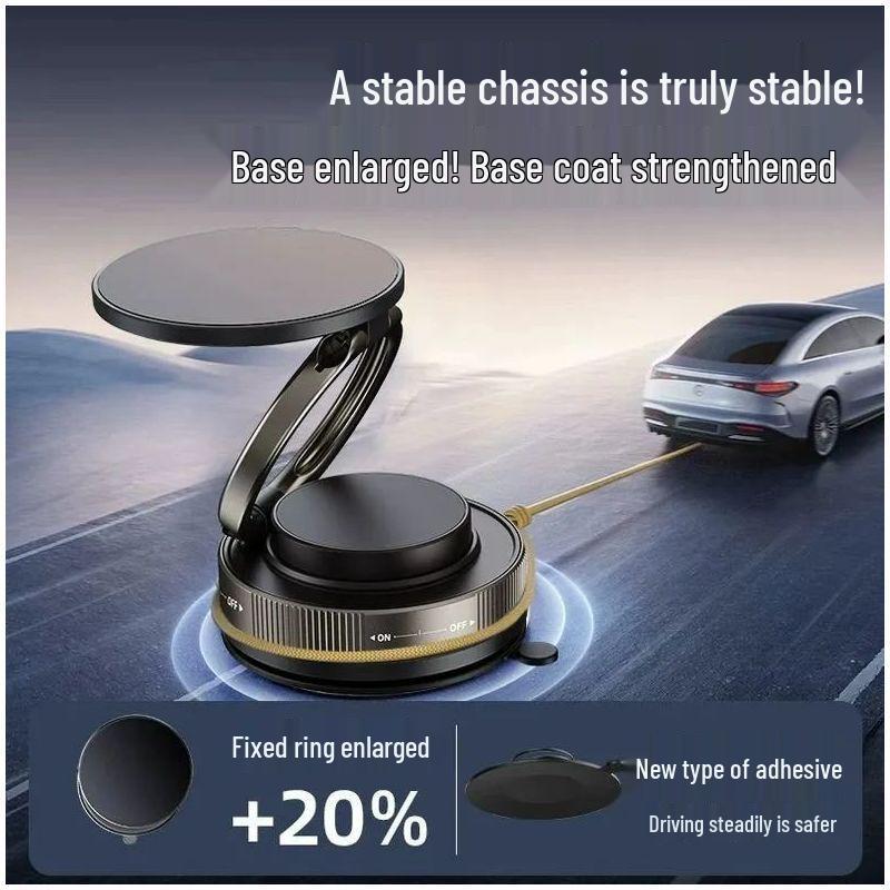 2025 Model Car Mount: Magnetic Suction Cup Holder for Phones—Anti-Shake, Multifunctional Center Console Design for Navigation
