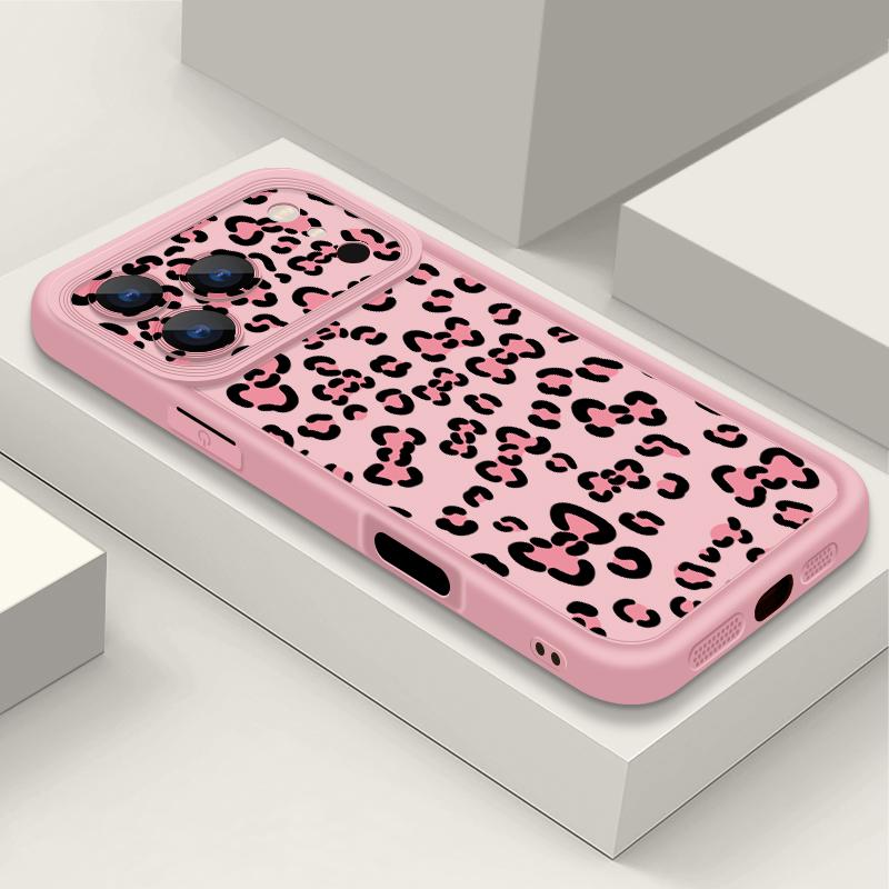 Colorful Leopard Print Case For iPhone 17 Pro Max Case iPhone 16 15 14 13 Pro Max 11 17e 16e Shockproof Bumper Soft Silicone Phone Cover Cases