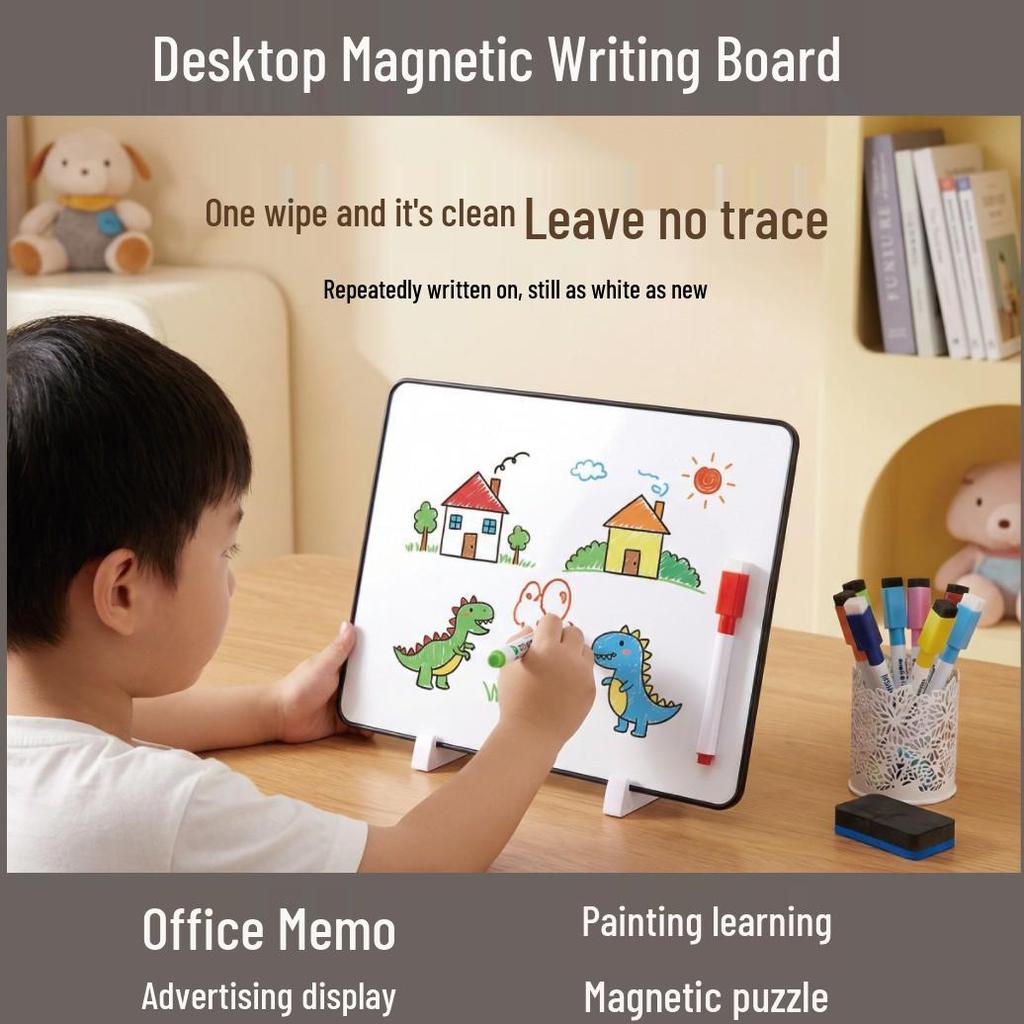 Double-Sided Magnetic Erasable Whiteboard for Office, Home, or Teaching