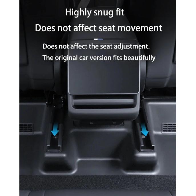 For Tesla Model Y Juniper 2025 2056 Under Seat Corner Guard Seat Slide Rail Protector Cover Anti-Kick Decor Flocking Accessories