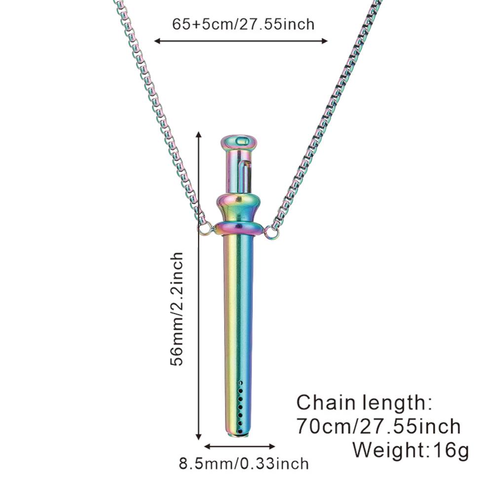Breathing Resistance Whistle Necklace Anxiety Breathing Necklace Mindful Breathing Necklace for Anxiety & Stress Relief