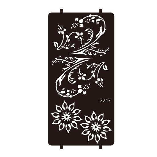 Yousheng Reusable Indian Henna Tattoo Stencils, Mehndi Hand Painting Templates, DIY Flower Pattern for Body Art, Festival Makeup