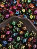 Home Party Supplies Handmade Keychain 20Pcs Bracelet Acrylic 7mm Fashion Necklace DIY Loose Beads Jewelry Making Material Cross Accessorie Round