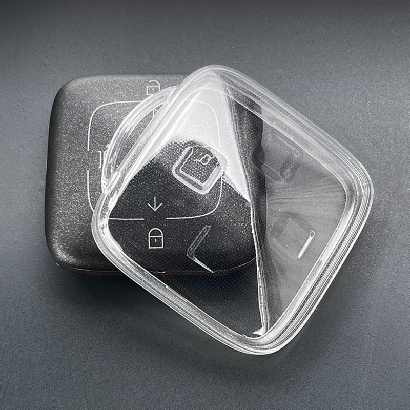 For Geely Zeekr 7X 001 X Car Key Case Protector Keyring Bag Card Transparent Remote Cover Holder Shell Key Fob Car Accessories