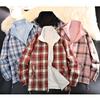 Trendy Cross-Lattice Double-Sided Spring/Autumn Cool Streetwear Jacket with Stand Collar