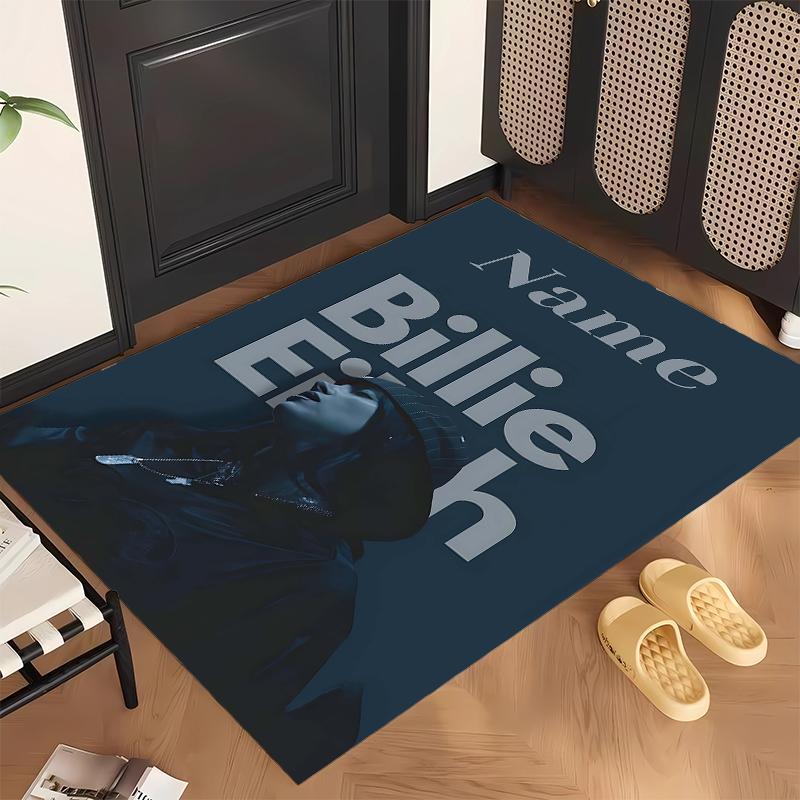 Billie Eilish (1) Personalized Name Office Carpet Stylish Decor for Living Room Bedroom Kitchen