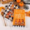 2Pcs Microfiber Fall Gnome Dish Towels Soft Absorbent Hello Pumpkin Kitchen Towel Kitchen